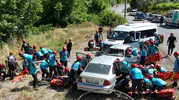 Muğla’da 130 kişilik dev ekip kaza tatbikatı yaptı