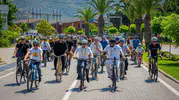 Marmaris’te yüzlerce bisikletli gençlik yılı için pedalladı
