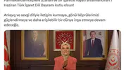 İşaret diliyle kutlama mesajı yayınlandı