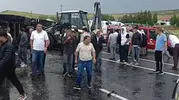 Patnos yolunda tır dehşeti