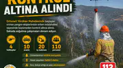 Orhaneli ormanlarında çıkan yangın söndürüldü