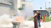 Aksu Belediyesi personelini olası yangın risklerine karşı eğitiyor