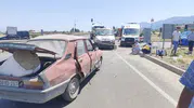 İslahiye yolunda iki araç çarpıştı