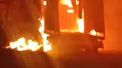 Büyükçekmece’de gece yarısı TIR yangını