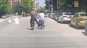 Eskişehir trafiğinde tehlikeli itişme