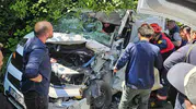 Ordu Ünye yolunda ağır trafik kazası