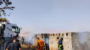 Mardin'de anız yangını köye sıçradı