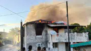 Ayvalık Küçükköy’de boş binada korkutan yangın