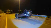 Düzce Çevre Yolu'nda zincirleme kaza 2 kişi yaralandı