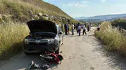 Manisa Kula'da cip ile motosiklet çarpıştı Bir yaralı