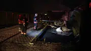 Malatya'da avukatların konteyner ofisleri küle döndü