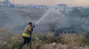 Hatay Hassa'da bahçe yangını paniği