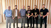 Samsun'da sağlıkçılar masa tenisiyle yorgunluk attı