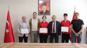 Bozüyük’ün gururu genç sporcular ödüllerine kavuştu