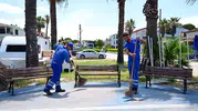Kuşadası sahilleri yaz sezonuna hazırlanıyor