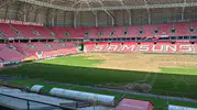 Samsun 19 Mayıs Stadyumu yeni sezona hibrit zeminle hazırlanıyor