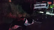 Bolu D-100 kara yolunda ağır vasıta kazası