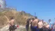 Mudanya'da deniz keyfi acıyla bitti