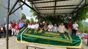 Samsun'daki faciada hayatını kaybeden işçi son yolculuğuna uğurlandı