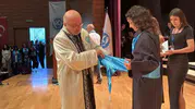 Kayseri Üniversitesi mezuniyetlerinde kep yerine ahilik geleneği şed kuşanıyor