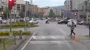 Zonguldak'ta kırmızı ışık ihlali kazaya neden oldu?