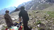 Aladağlar’da bacağı kırılan dağcıyı askeri helikopter kurtardı