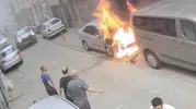 Çorlu'da otomobili ateşe veren şüpheli cezaevine gönderildi
