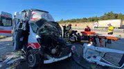 Kütahya yolunda ambulans kazası Bir can kaybı var