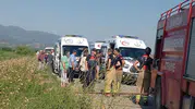 Manisa’da minibüs şarampole uçtu 6 kişi yaralandı