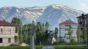 Yüksekova dağlarında haziran ayına özel zebra desenli manzara