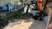 Mudanya'da temizlik çalışması sırasında iş makinesi dehşeti yaşandı