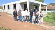 Isparta'da yanan evin yerine belediye eliyle yenisi yapılıyor