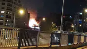 Bayraklı’da otluk alanda yükselen alevler paniğe neden oldu?