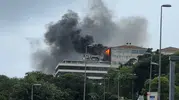 Beyoğlu’nda tadilat halindeki binada korkutan yangın