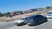 Nevşehir yolunda iki araç çarpıştı 4 kişi hastanelik oldu