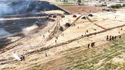 Şanlıurfa tarlalarında anız yangını alarmı