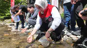 Düzce dereleri 7 bin 500 yeni misafirini ağırlıyor