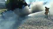 Antakya’da çöplük yangını korkuttu