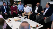 Nebi Hatipoğlu hac dönüşü parti heyetiyle bir araya geldi