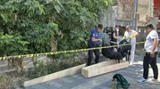 Sarıyerde terk edilmiş binada korkutan keşif