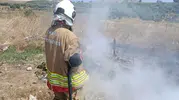 Arsuz çöplüğünde çıkan yangın mahalleliyi korkuttu