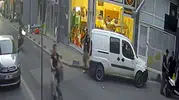 Çorlu'da şov yapayım derken park halindeki araca çarptı