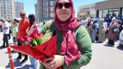 Sınav stresi çiçeklerle son buldu