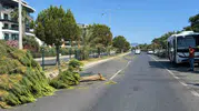 Alanya'da alkollü sürücünün kontrolünden çıkan midibüs karşı şeride daldı