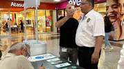 Düzce'de sigaraya karşı dev stant kuruldu
