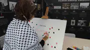 Bursa Teknik Üniversitesi öğrencileri Filistin için çadır kurdu