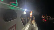Bodrum açıklarında batma tehlikesi geçiren 26 kişiyi ekipler kurtardı