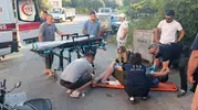 Manavgat'ta motosiklet kazası sürücüyü hastanelik etti