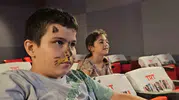Zonguldak sahilinde çocuklara özel sinema şöleni