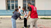 Bayburtlu öğrencilere okul bahçesinde festival tadında gün